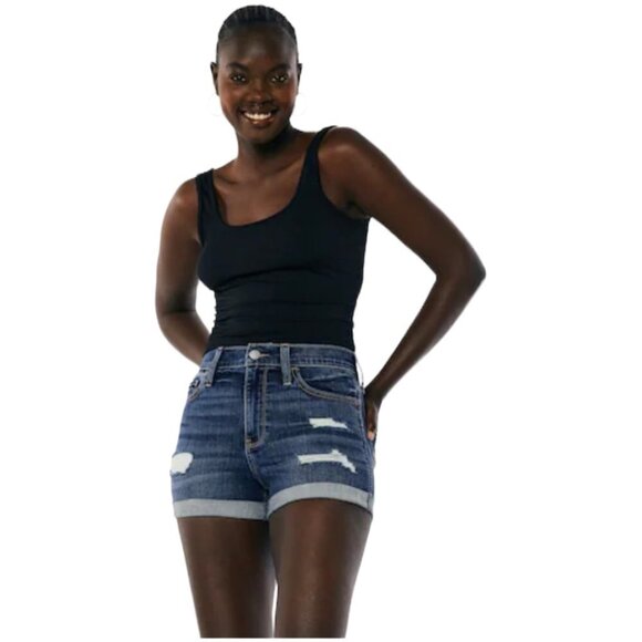 Hollister High Rise Short-Short Jean Shorts - Picture 5 of 5